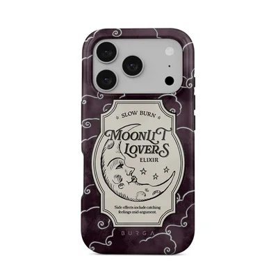 BURGA Burga iPhone 17 Pro Moonlit Lovers Premium Case Compatible with Hybrid Dual-Layer Hard Shell + Silicone Protection - Scratch-Resistant Shockproof Mobile Cover